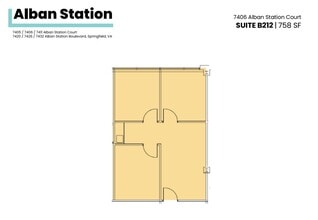 7426-7432 Alban Station Blvd, Springfield, VA to rent Floor Plan- Image 1 of 1