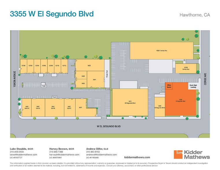 3355 W El Segundo Blvd, Hawthorne, CA for rent - Site Plan - Image 3 of 9