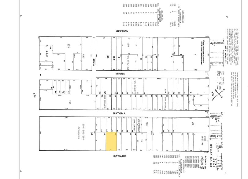 1154-1158 Howard St, San Francisco, CA to rent - Plat Map - Image 2 of 16