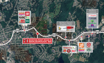 71 Boston Post East Rd E, Marlborough, MA - aerial  map view