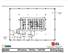 100 Peachtree St NW, Atlanta, GA for rent Floor Plan- Image 1 of 1