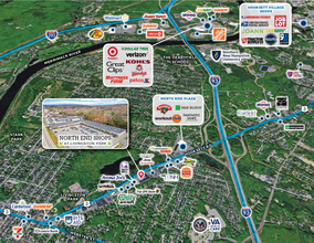 545 Hooksett Rd, Manchester, NH - aerial  map view