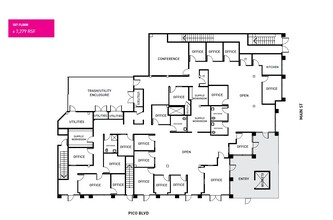 1901 Main St, Santa Monica, CA for rent Floor Plan- Image 1 of 1