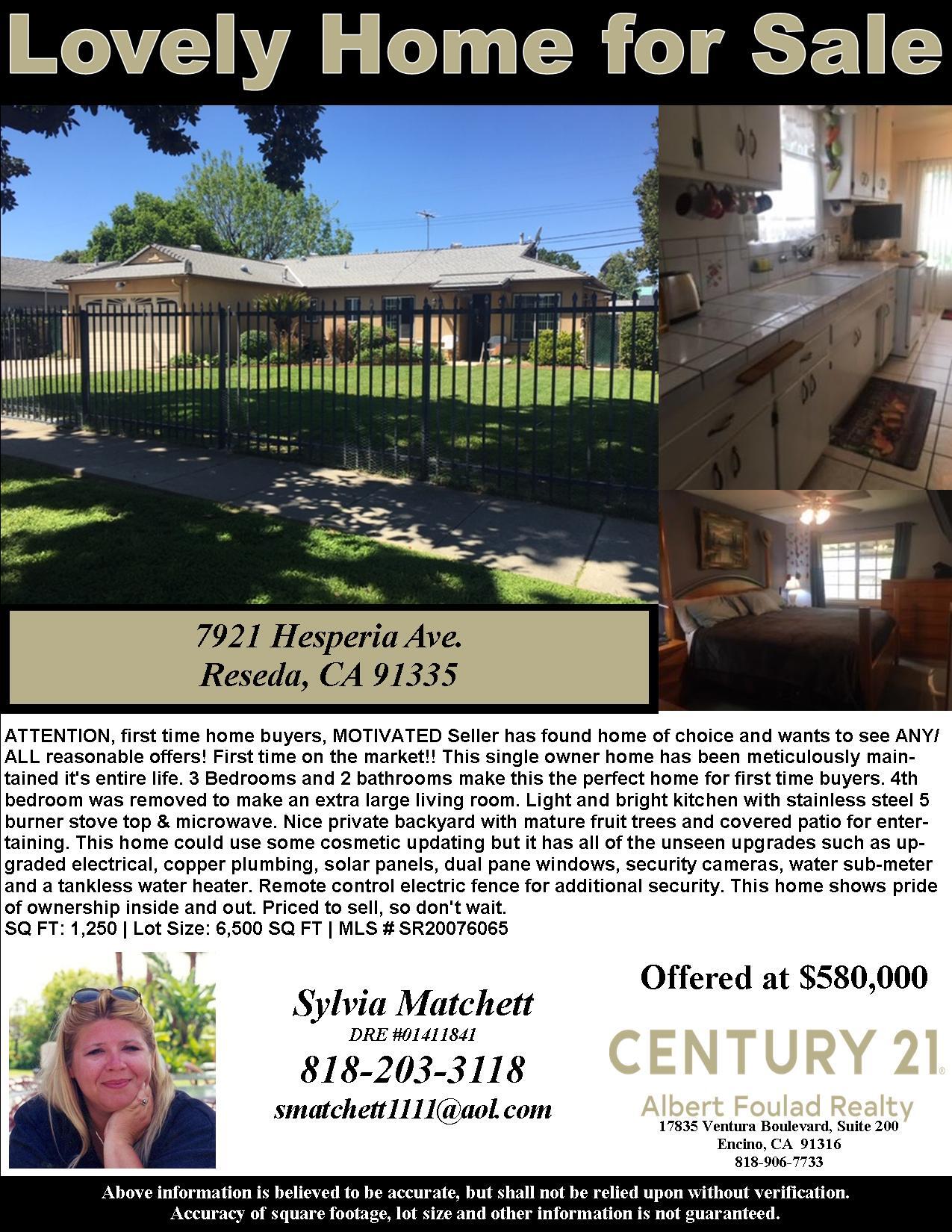 7921 Hesperia Ave, Reseda, CA for sale Building Photo- Image 1 of 1