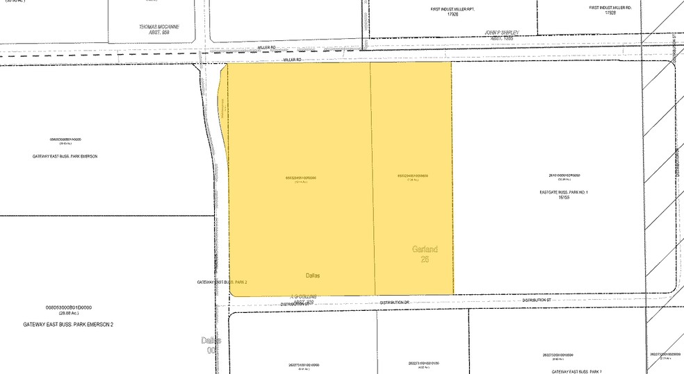 4009 Distribution Dr, Garland, TX for rent - Plat Map - Image 2 of 6