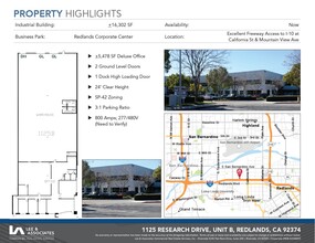 1115 Research Dr, Redlands, CA for rent Floor Plan- Image 1 of 2