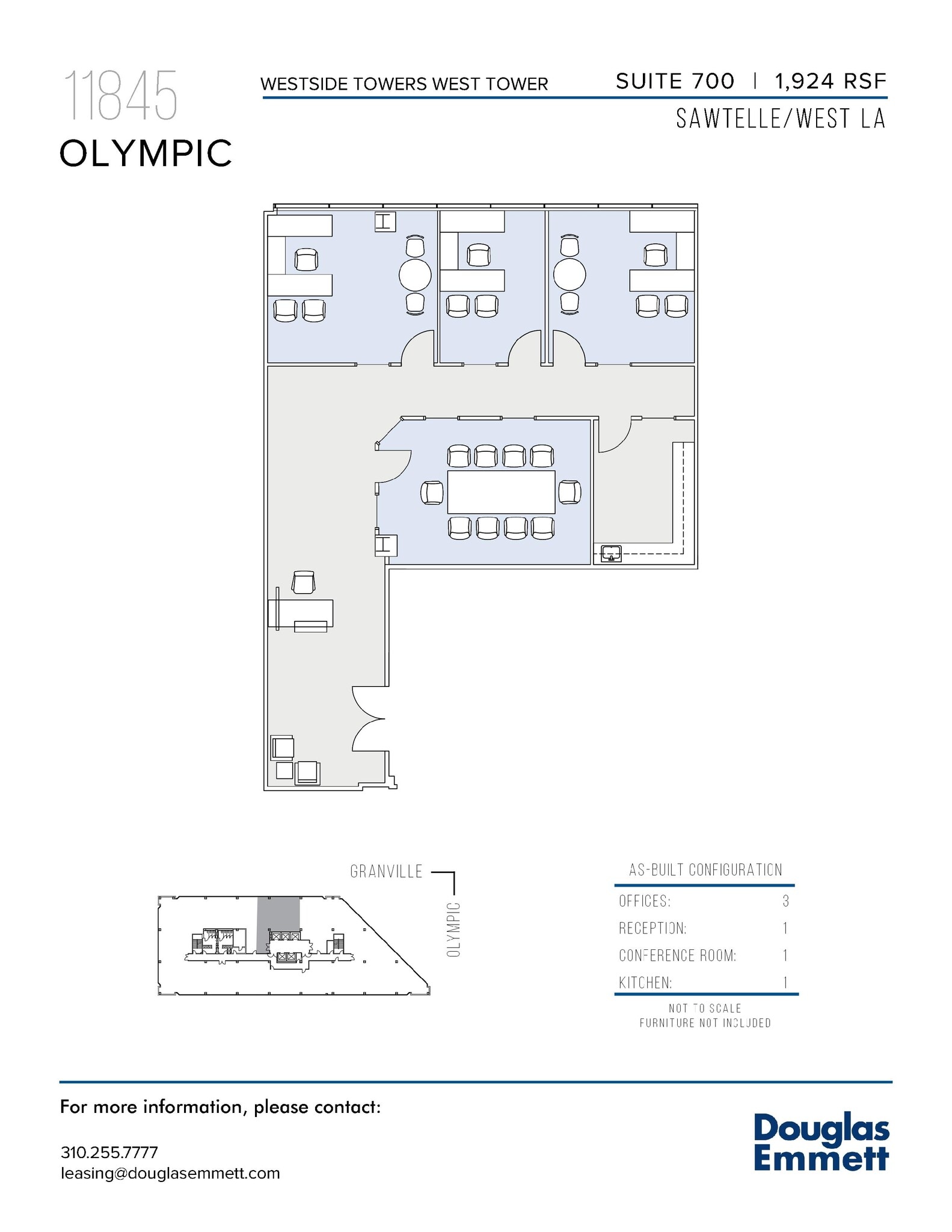 11845 W Olympic Blvd, Los Angeles, CA to rent Floor Plan- Image 1 of 1