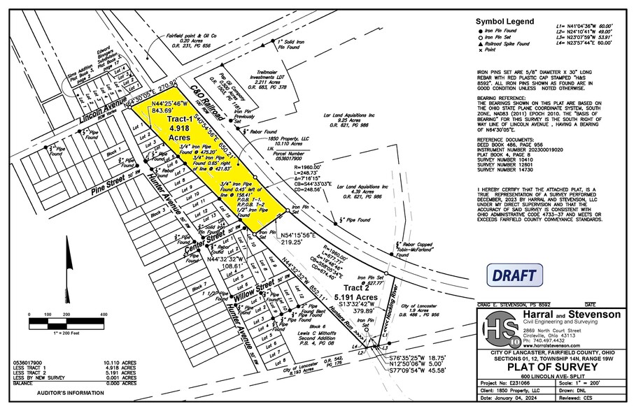 608 Lincoln Ave, Lancaster, OH for rent - Site Plan - Image 2 of 2