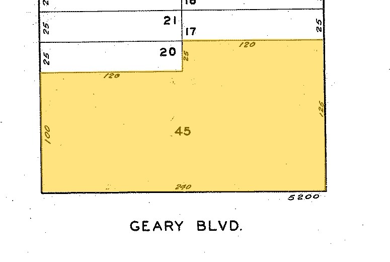 5200-5280 Geary Blvd, San Francisco, CA for sale - Plat Map - Image 2 of 4