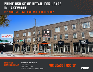 More details for 15703-15713 Detroit Ave, Lakewood, OH - Retail for Rent