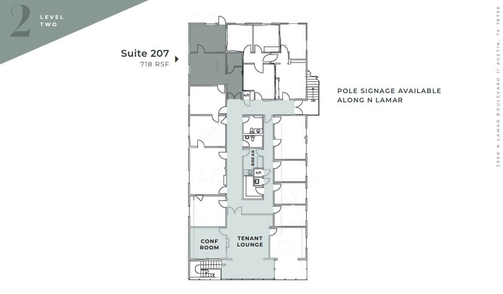 3906 N Lamar Blvd, Austin, TX to rent Floor Plan- Image 1 of 1