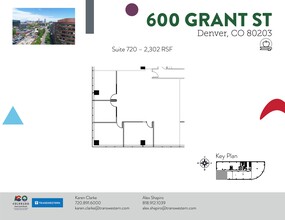 600 Grant St, Denver, CO for rent Site Plan- Image 1 of 3