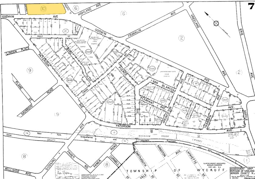 195 Godwin Ave, Midland Park, NJ for sale - Plat Map - Image 1 of 1