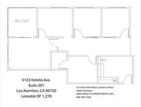 5122 Katella Ave, Los Alamitos, CA for rent Floor Plan- Image 1 of 1