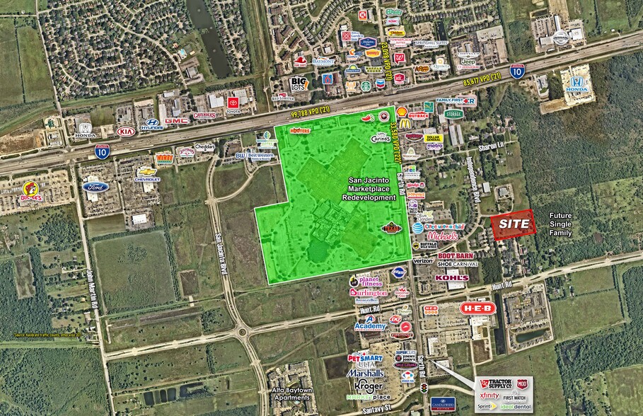 0 Alamo St. St, Baytown, TX for sale - Aerial - Image 1 of 3