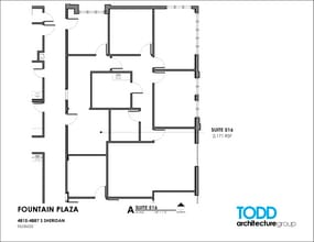 4815-4821 S Sheridan Rd, Tulsa, OK for rent Floor Plan- Image 1 of 2