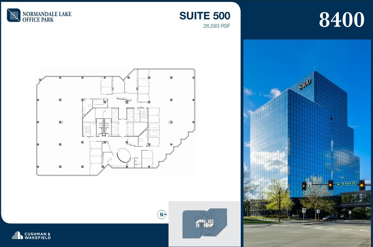 8000-8500 Normandale Lake Blvd, Bloomington, MN to rent Floor Plan- Image 1 of 2