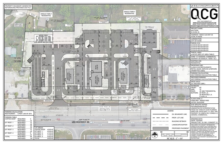 10654 E US Highway 36, Avon, IN for rent - Site Plan - Image 1 of 2