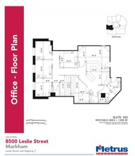 8500 Leslie St, Markham, ON for rent Floor Plan- Image 1 of 2