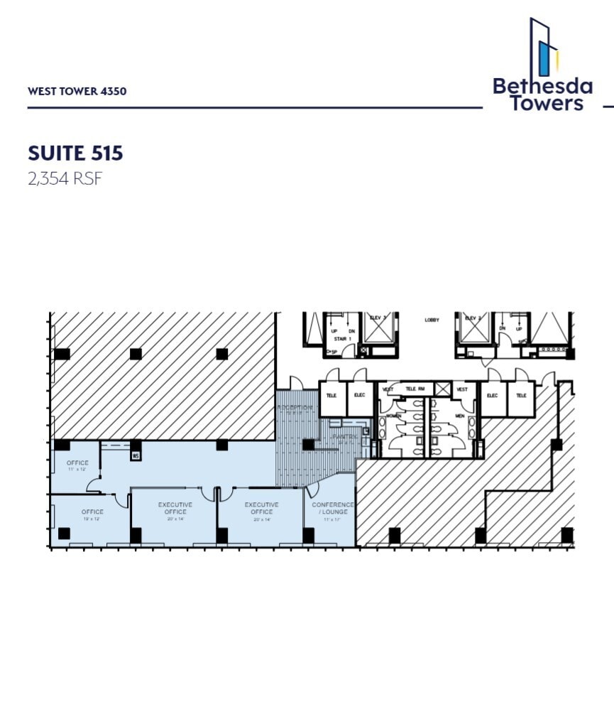 4340 East-West Hwy, Bethesda, MD to rent Floor Plan- Image 1 of 1