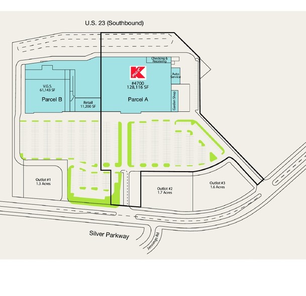 18055-18105 Silver Pky, Fenton, MI for sale - Site Plan - Image 1 of 1