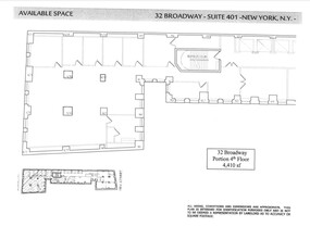 32 Broadway, New York, NY for rent Floor Plan- Image 1 of 1