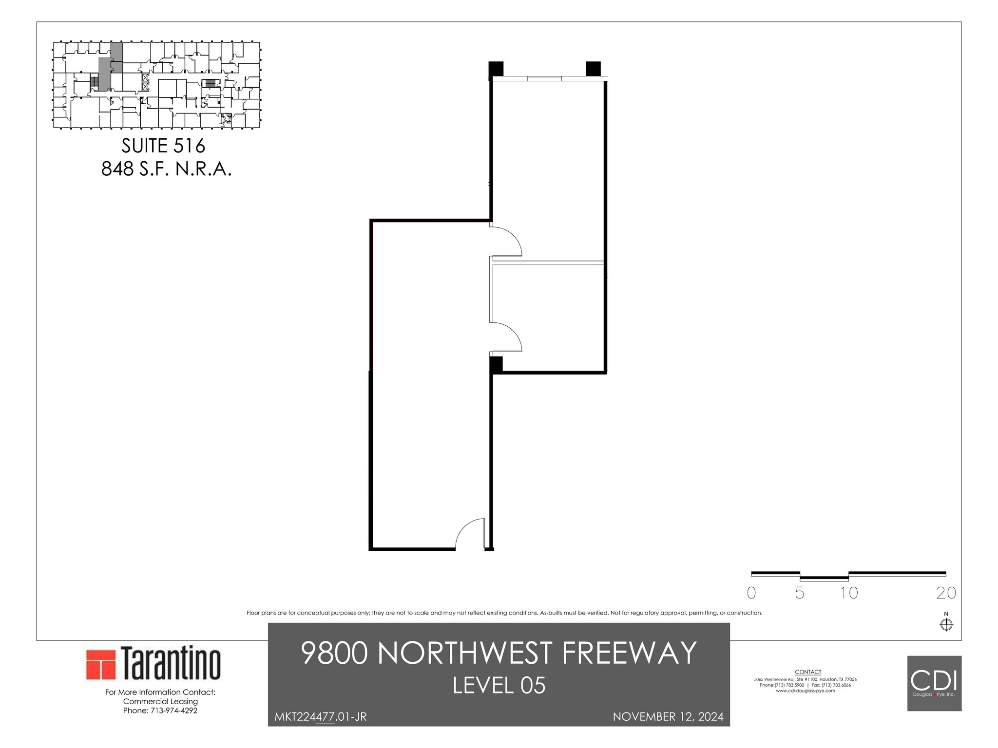 9800 Northwest Fwy, Houston, TX to rent Site Plan- Image 1 of 1