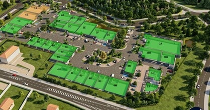 Bourgoin-Jallieu - Aerial map view