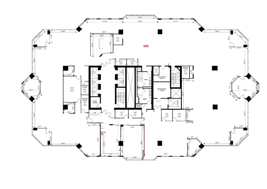 250 2nd St SW, Calgary, AB to rent Floor Plan- Image 1 of 2