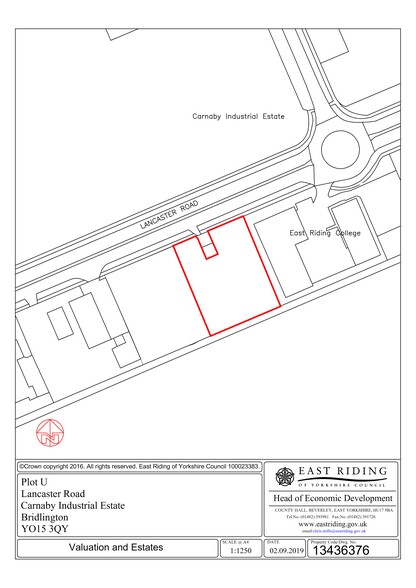 Lancaster Rd, Bridlington for sale - Site Plan - Image 3 of 3