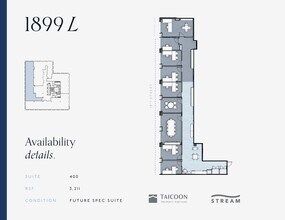 1899 L St NW, Washington, DC for rent Floor Plan- Image 2 of 2