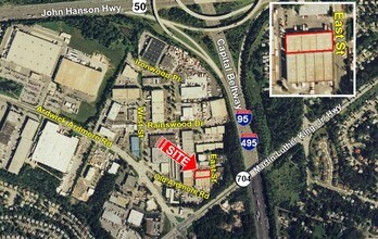 3610-3620 East St, Landover, MD - AERIAL  map view