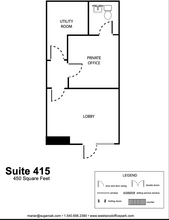 100-810 Westwood Office Park, Fredericksburg, VA for rent Floor Plan- Image 1 of 1