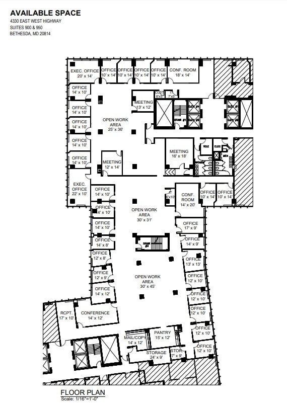 4340 East-West Hwy, Bethesda, MD to rent Floor Plan- Image 1 of 1