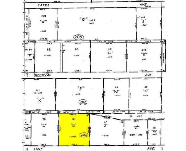 1250-1260 Lunt Ave, Elk Grove Village, IL for rent - Plat Map - Image 2 of 5