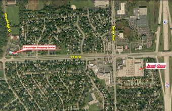 2800-2828 75th St, Woodridge, IL - aerial  map view