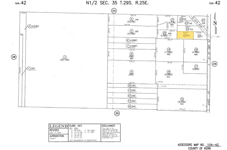 Earthmover Ct, Bakersfield, CA for rent - Plat Map - Image 1 of 1