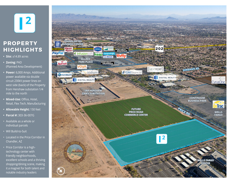 S Price Rd, Chandler, AZ for sale - Aerial - Image 1 of 4