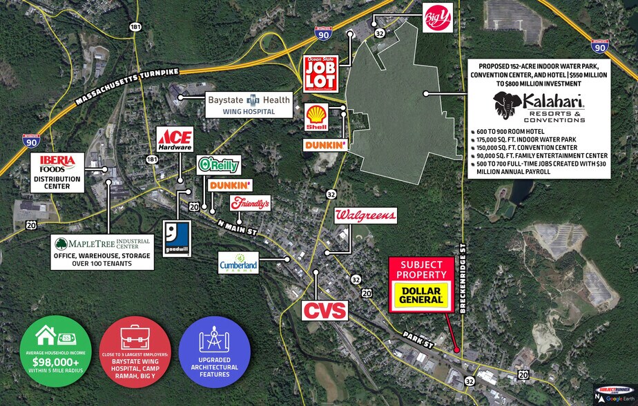 2 Breckenridge St, Palmer 01069 Retail for Sale UK