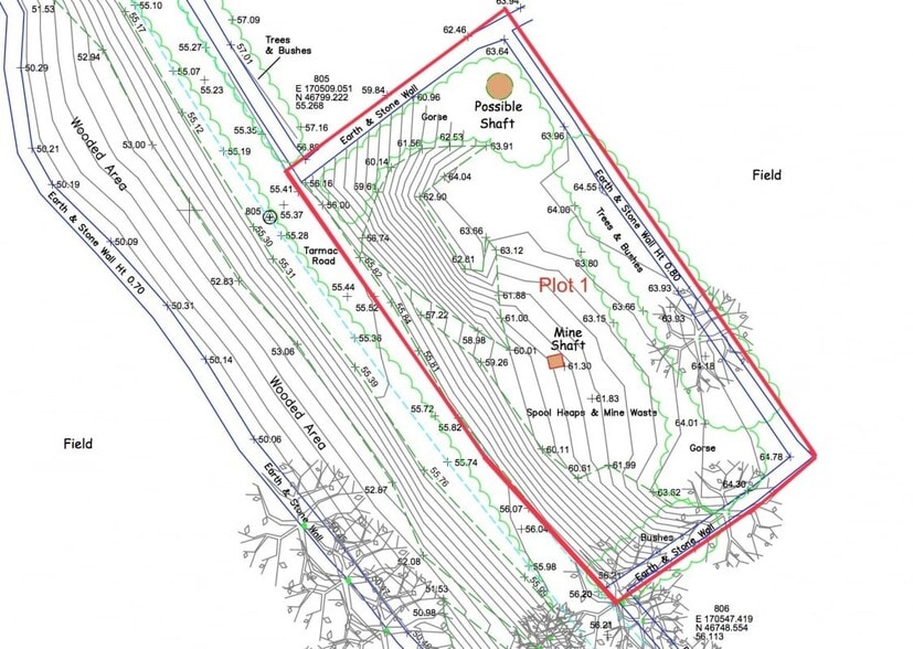 Wheal Ellen Mine, Truro Road, Mount Hawke for sale - Plat Map - Image 3 of 3