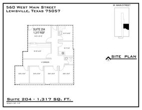 560 W Main St, Lewisville, TX for rent Site Plan- Image 1 of 1