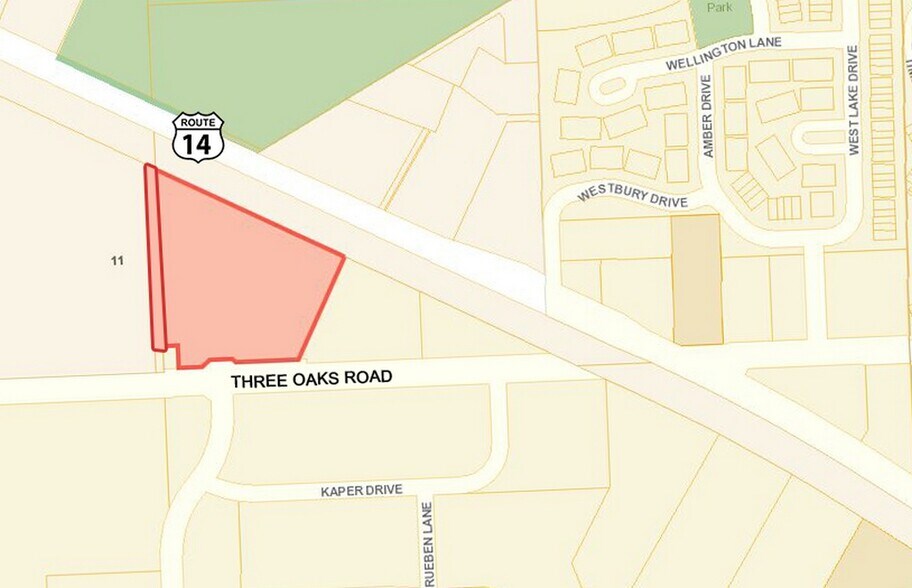 Three Oaks Rd, Cary, IL for sale - Plat Map - Image 2 of 3