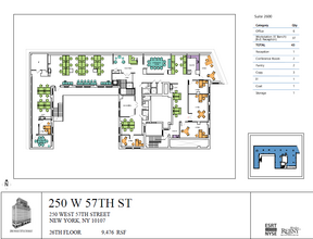 250 W 57th St, New York, NY for rent Floor Plan- Image 1 of 3