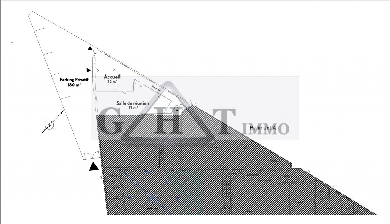Office in Épinay-sur-Seine to rent Site Plan- Image 1 of 4