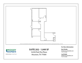 16350 Park Ten Place Dr, Houston, TX for rent Floor Plan- Image 1 of 1