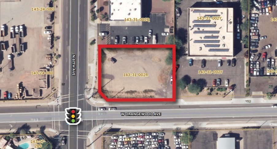 NEC of N 67th Ave & W Orangewood Ave, Glendale, AZ for sale - Aerial - Image 2 of 3