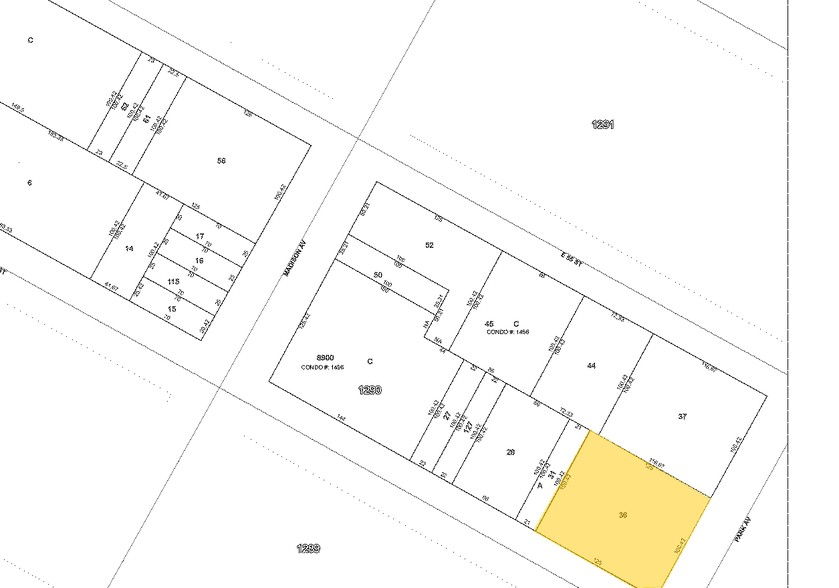 400 Park Ave, New York, NY for rent - Plat Map - Image 2 of 6