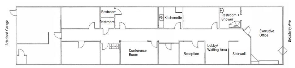 615-617 N Broadway Ave, Oklahoma City, OK for rent - Floor Plan - Image 2 of 8