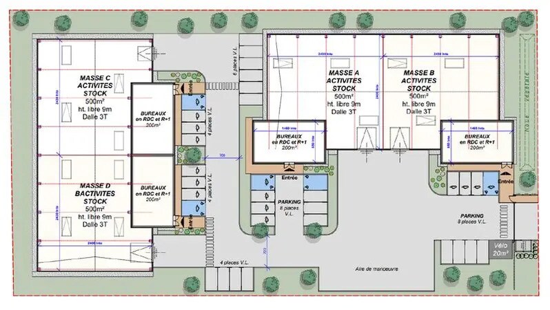 Light Industrial in Genas for sale - Floor Plan - Image 3 of 3