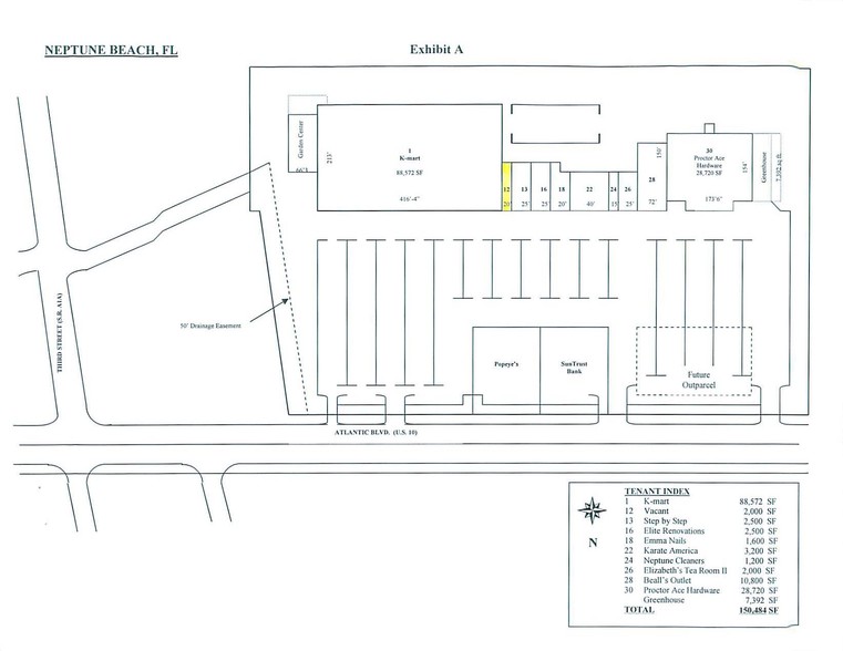 500-580 Atlantic Blvd, Neptune Beach, FL for rent - Site Plan - Image 3 of 6